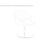 Swivel chair for guests Kanegem