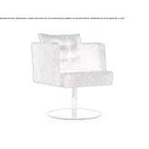 Swivel armchair, upholstered Loyga