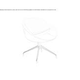 Swivel chair on trestles Kanegem