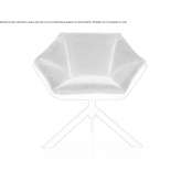Swivel fabric chair on trestles Grottoes