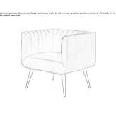 Upholstered armchair with armrests Soloz