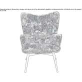 Polyester armchair with high backrest Penela