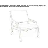 Wooden and QM Foam armchair with armrests Borsbeek