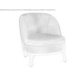 Armchair upholstered with fabric Gersten