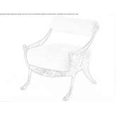 Fur and bronze armchair Joensuu
