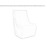 Fabric chair with removable cover Ravena