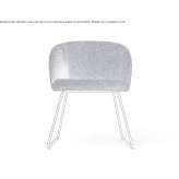 A fabric armchair based on a sleigh Apulco