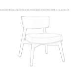 Armchair upholstered with fabric Heyburn