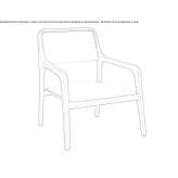 Beech armchair with armrests Quarrata