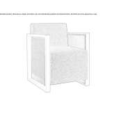 Armchair with armrests based on a sled Westheim