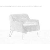 Fabric armchair with armrests Liznjan
