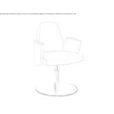 Swivel armchair, upholstered Lohmen