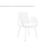 Armchair with armrests Felitto