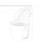 Upholstered armchair with storage space Tornaco
