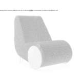 Fabric guest chair on wheels Michow