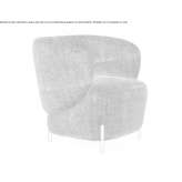 Fabric armchair with armrests Zagorze