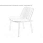 Oak armchair Cayucos