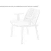 Ash armchair with armrests Cayucos