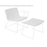 Fabric chair based on a sled with a tablet and footrest Milagro