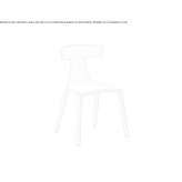Stackable wooden chair Domont