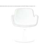 Swivel fabric chair with armrests Gaggino