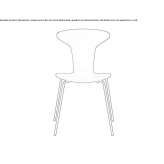 Stackable leather chair Rudka