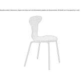 Stackable fabric chair Rudka