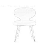 Chair upholstered with fabric Hillston