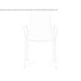 Polypropylene chair with armrests Holic