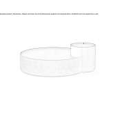 Round coffee table with storage space Nittel