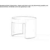 Round wooden coffee table Eforie
