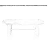 Oval marble coffee table Steeles