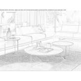 Round coffee table Andenne