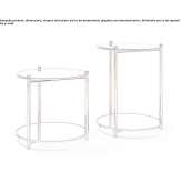 Round crystal coffee table Emberton