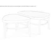 Coffee table made of wood and laminate Wieszowa