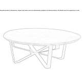 A low, hand-made coffee table made of wooden veneer Penteli