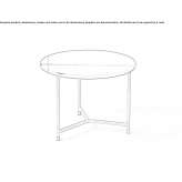 Round marble coffee table Cellore