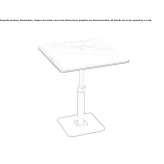 Square marble coffee table Jette