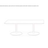Rectangular wooden bistro side table Aves
