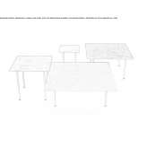 Square metal coffee table Ekenaes