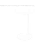 Round wooden high side table Espinosa