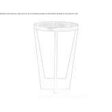 Round oak high side table for the living room Berzo