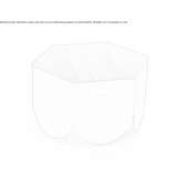 Coffee table with hexagonal plate Kenton