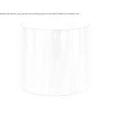 Round coffee table in Carrara marble and brass Penonome