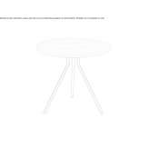 Low, round, ash coffee table Jabiru