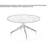 Round bistro side table Avessac
