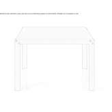 Rectangular steel coffee table Osorhei