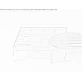 Low square coffee table Kashin