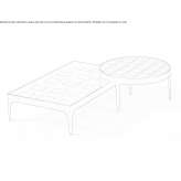 Low rectangular coffee table Kashin