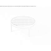 Low round coffee table Kashin